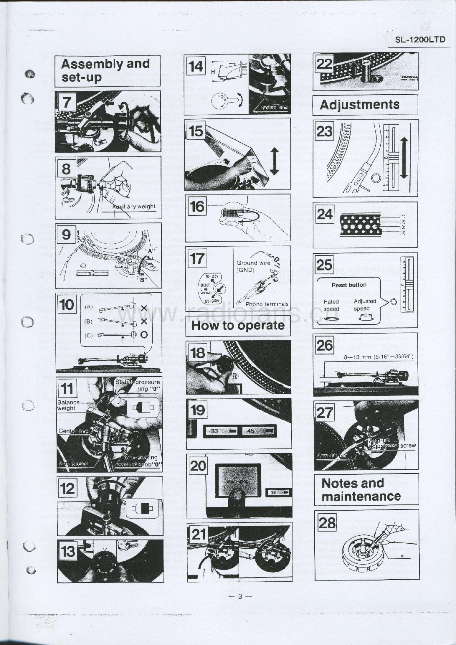 Technics-SL1200LTD-tt-sm 维修电路原理图.pdf_第3页