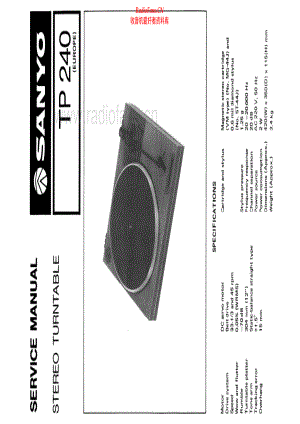 Sanyo-TP240-tt-sm 维修电路原理图.pdf