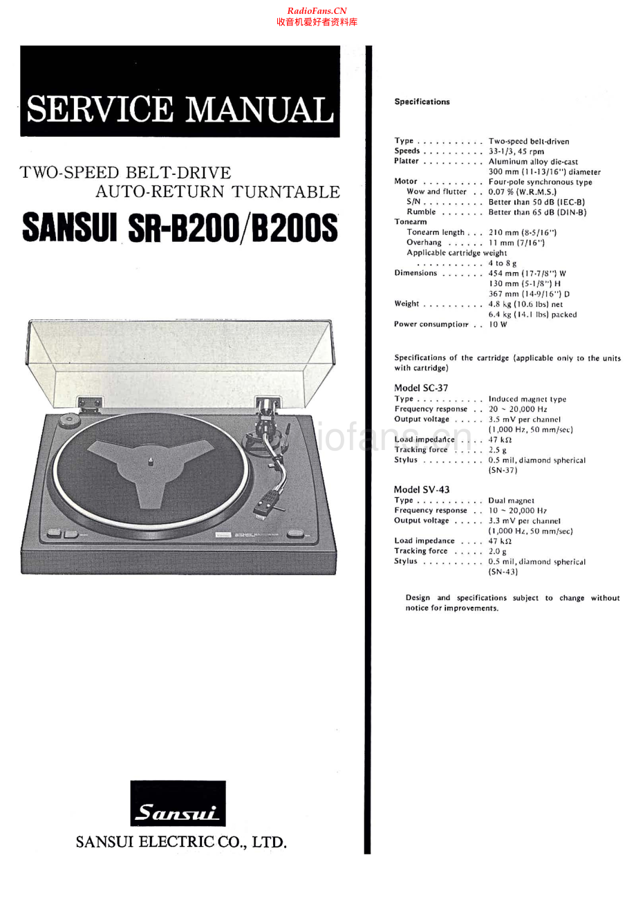 Sansui-SRB200-tt-sm 维修电路原理图.pdf_第1页