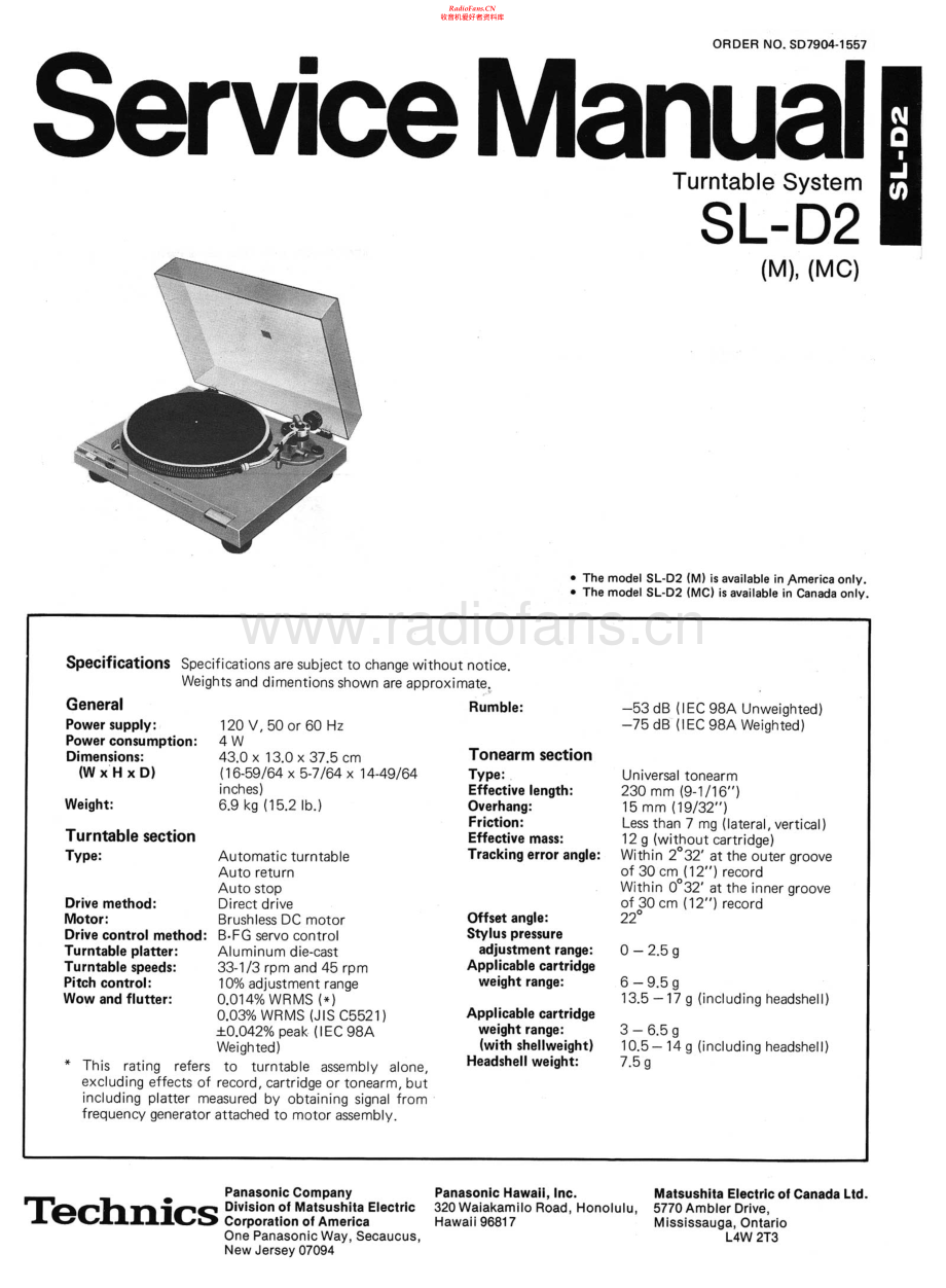 Technics-SLD2-tt-sm 维修电路原理图.pdf_第1页