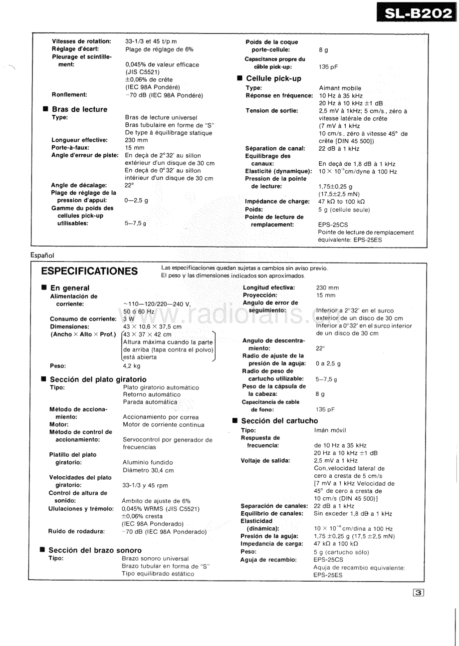 Technics-SLB202-tt-sm 维修电路原理图.pdf_第3页