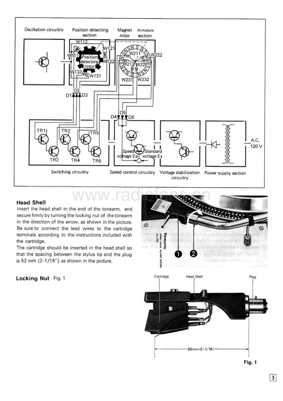 Technics-SL1100-tt-sm 维修电路原理图.pdf_第3页