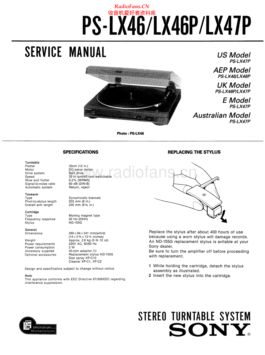 Sony-PSLX47P-tt-sm 维修电路原理图.pdf_第1页