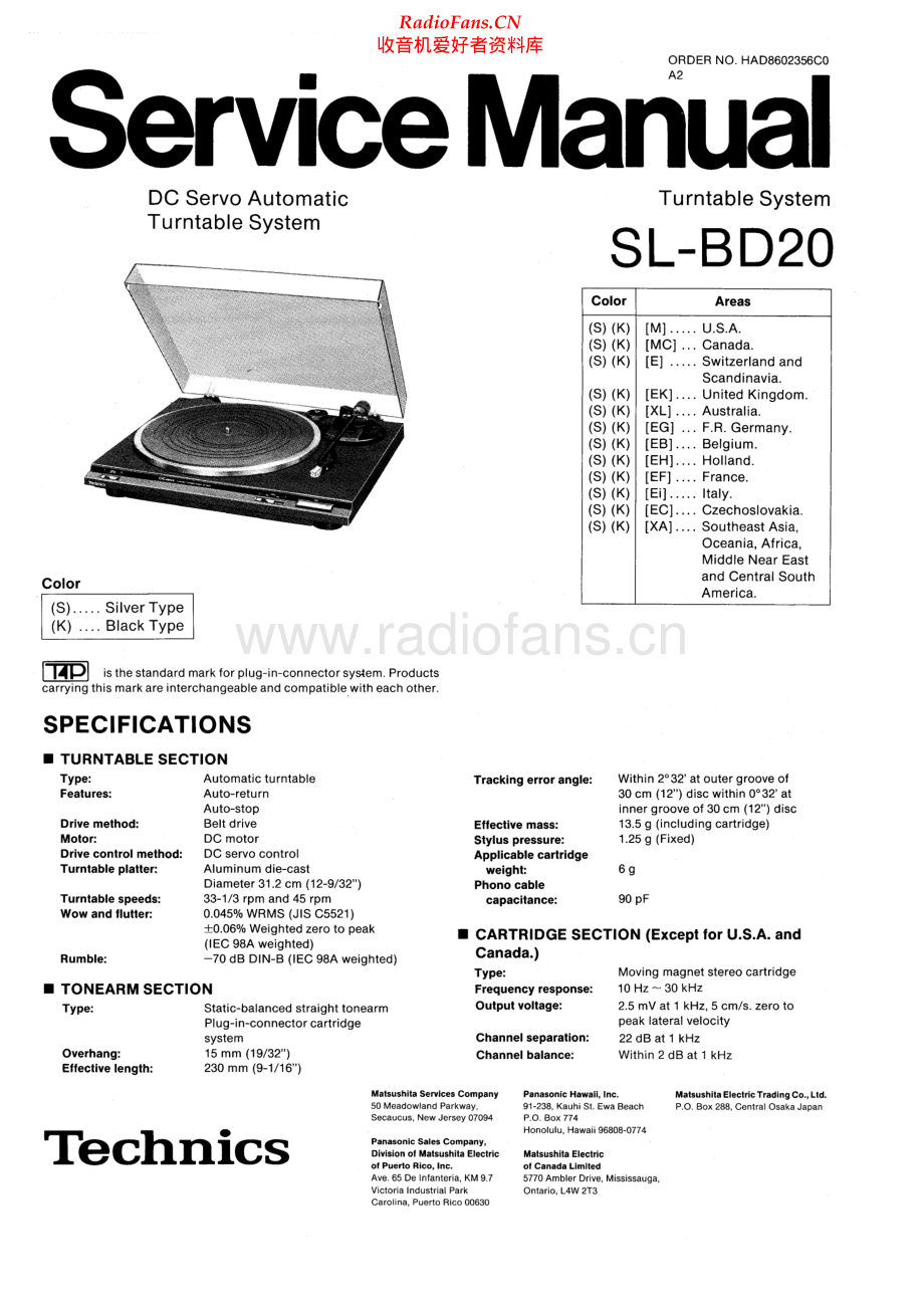 Technics-SLBD20-tt-sm 维修电路原理图.pdf_第1页