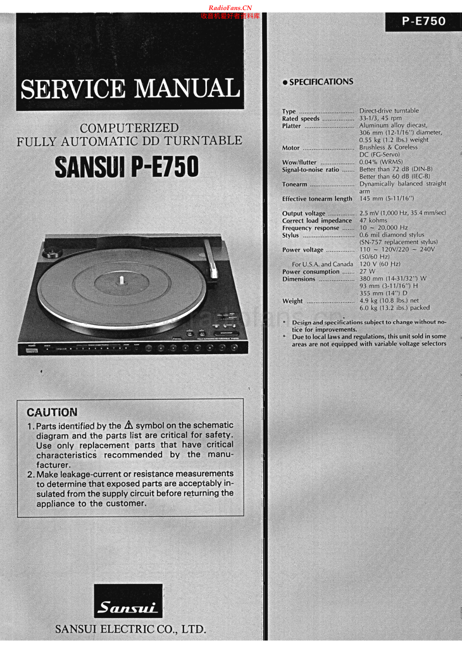 Sansui-PE750-tt-sm 维修电路原理图.pdf_第1页