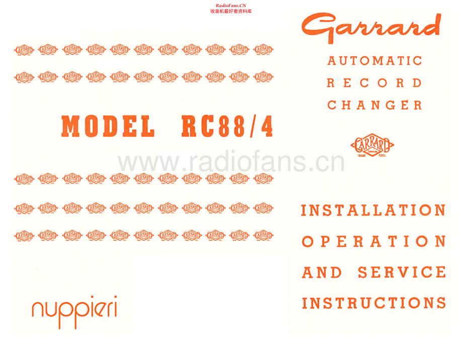 Garrard-RC88-tt-sm维修电路原理图.pdf_第1页