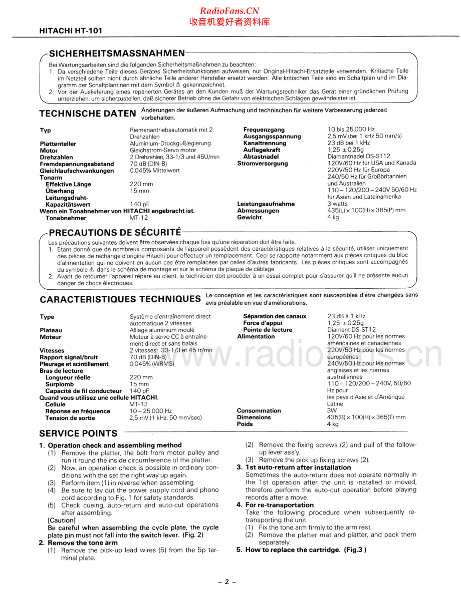 Hitachi-HT101-tt-sm 维修电路原理图.pdf_第2页