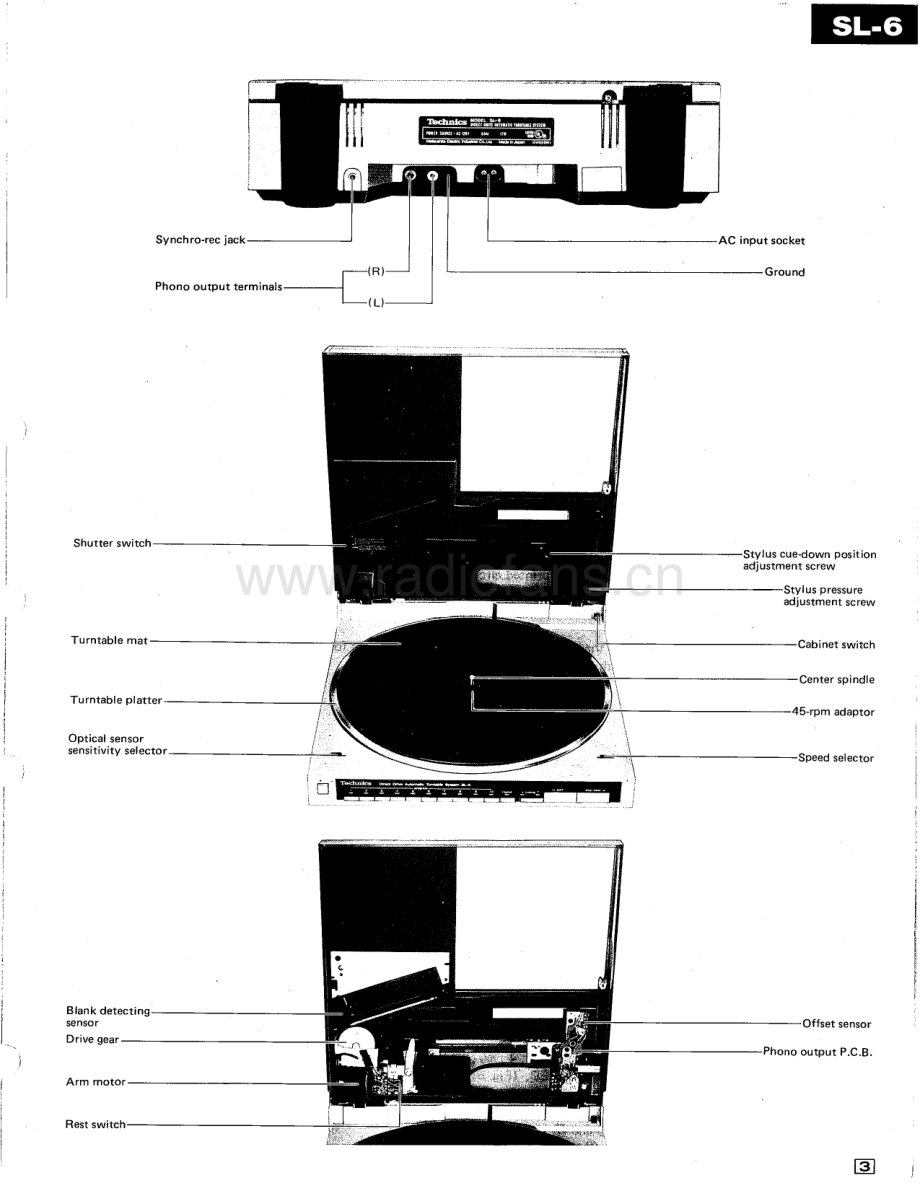 Technics-SL6-tt-sm 维修电路原理图.pdf_第3页