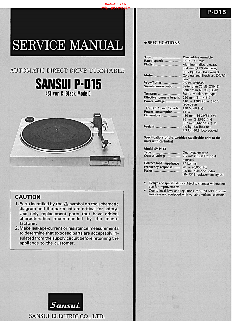 Sansui-PD15-tt-sm 维修电路原理图.pdf_第1页