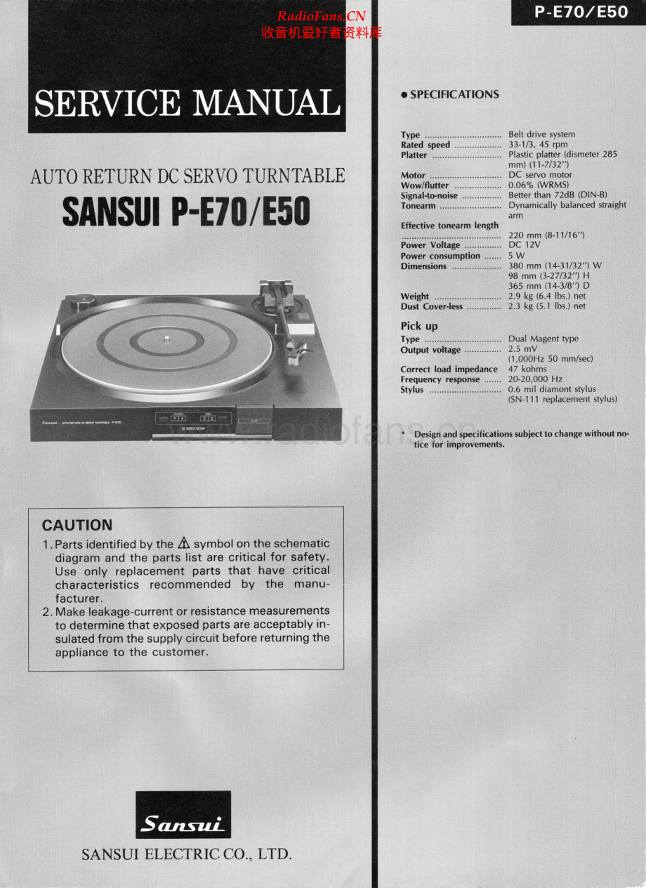 Sansui-PE70-tt-sm 维修电路原理图.pdf_第1页