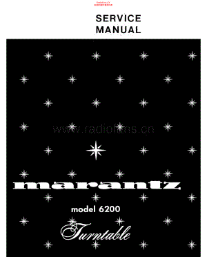 Marantz-6200-tt-sm 维修电路原理图.pdf