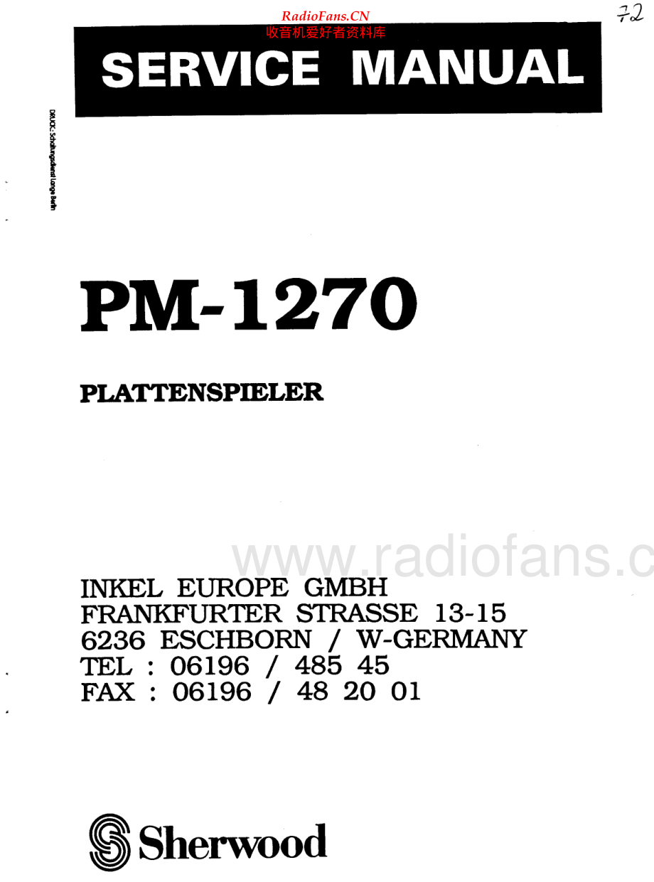 Sherwood-PM1270-tt-sm 维修电路原理图.pdf_第1页