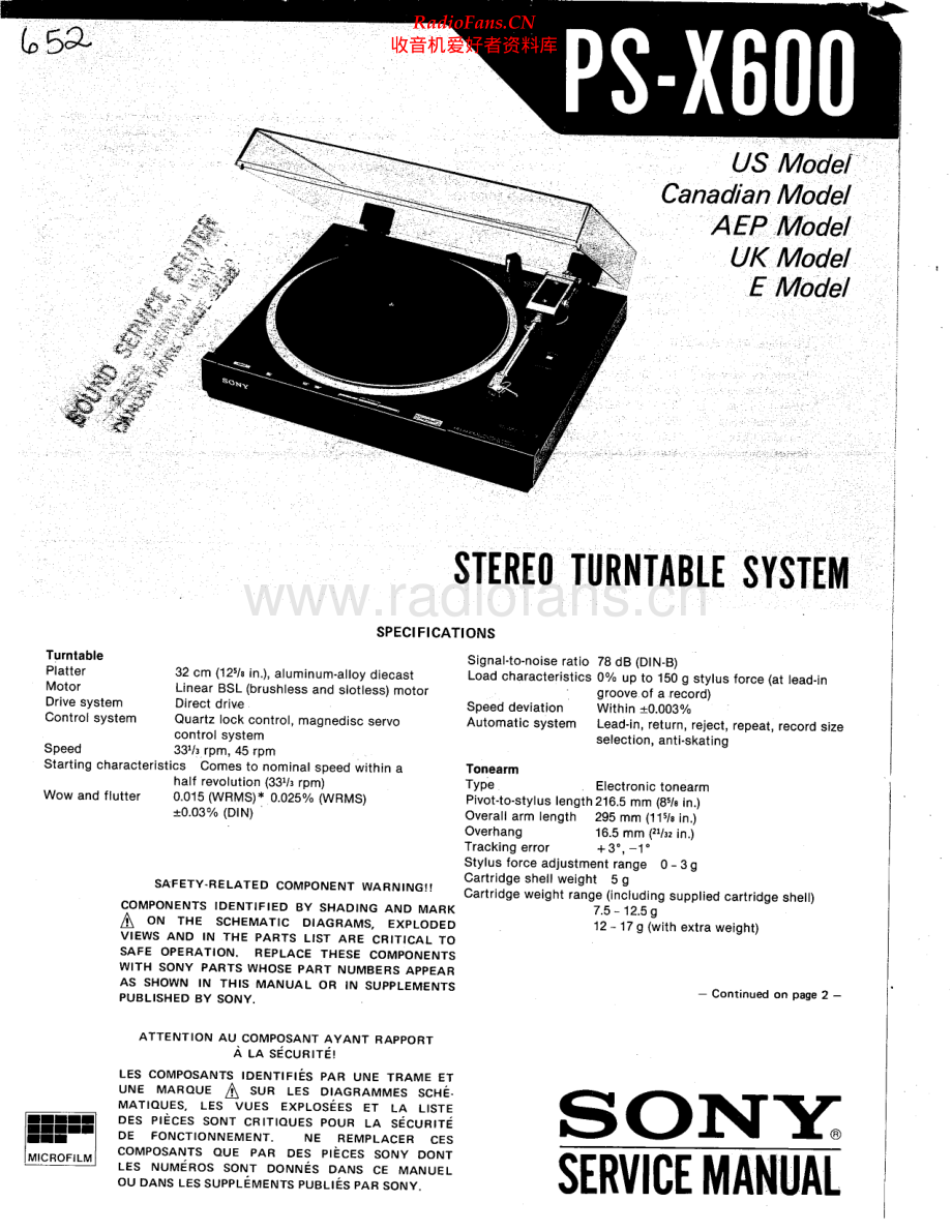 Sony-PSX600-tt-sm 维修电路原理图.pdf_第1页