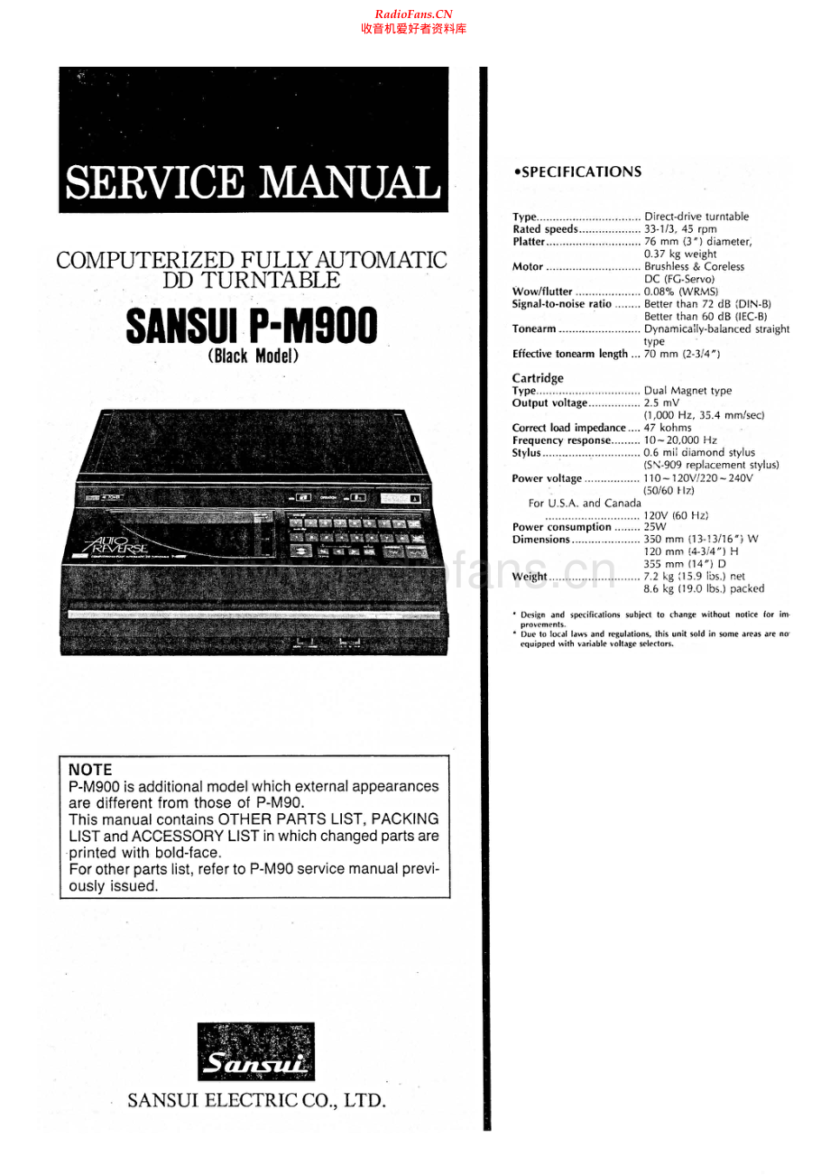 Sansui-PM900-tt-sm 维修电路原理图.pdf_第1页