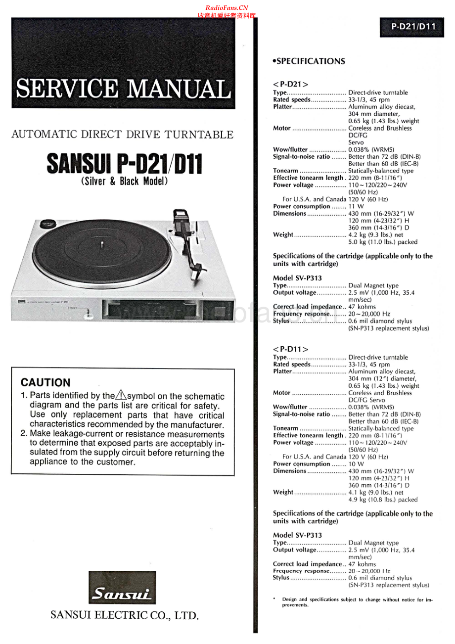 Sansui-PD21-tt-sm 维修电路原理图.pdf_第1页