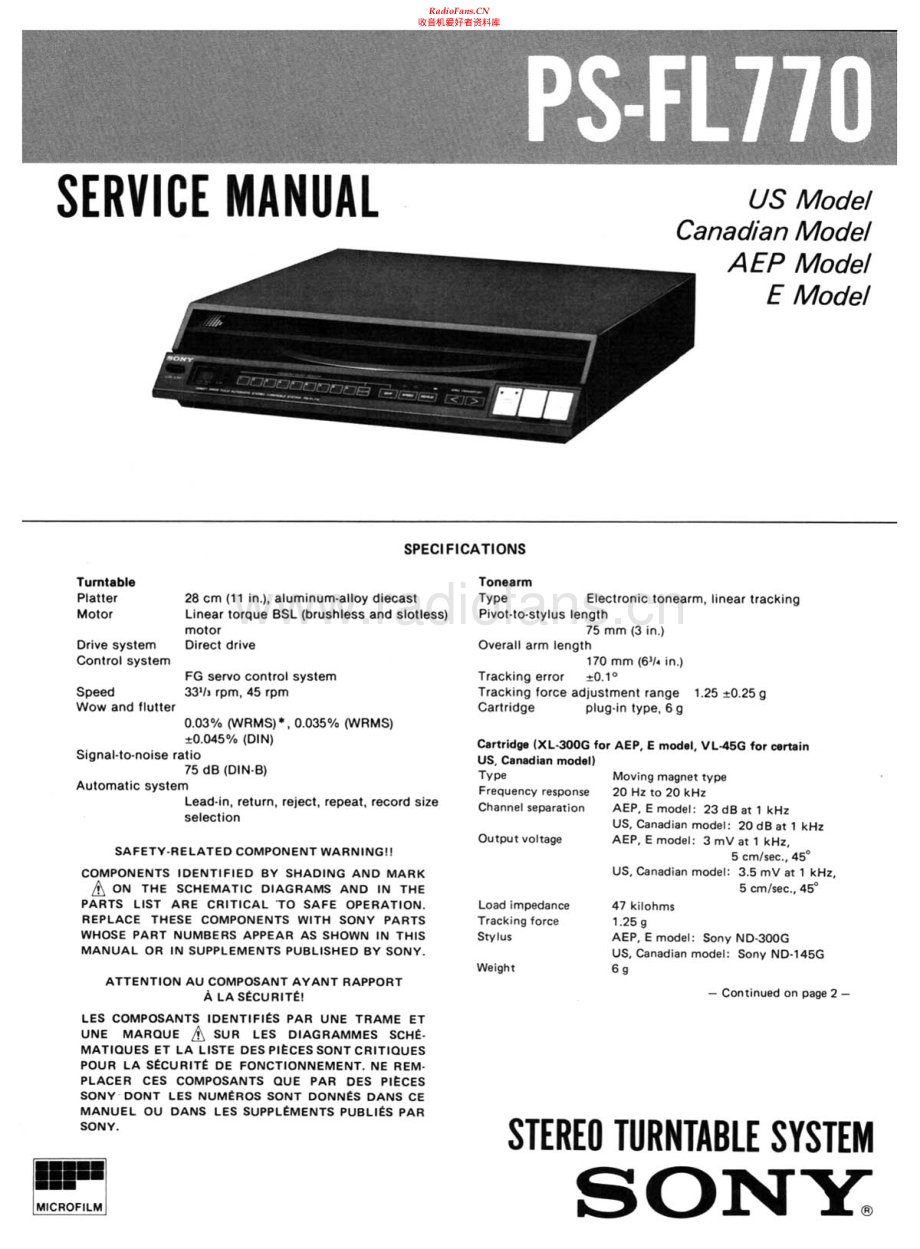 Sony-PSFL770-tt-sm 维修电路原理图.pdf_第1页