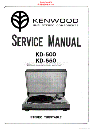 Kenwood-KD550-tt-sm 维修电路原理图.pdf