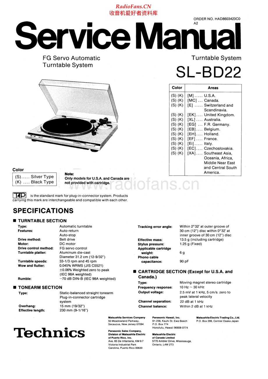 Technics-SLBD22-tt-sm 维修电路原理图.pdf_第1页