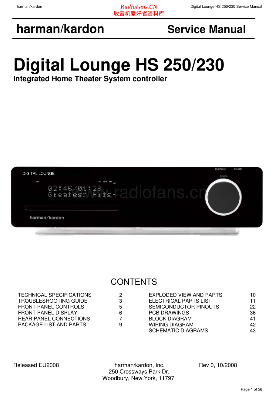 HarmanKardon-HS250_230-avr-sm维修电路原理图.pdf_第1页