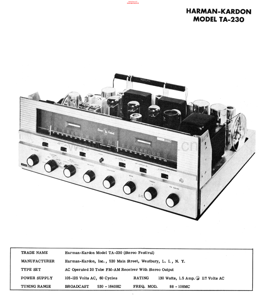 HarmanKardon-TA230-rec-sm维修电路原理图.pdf_第1页