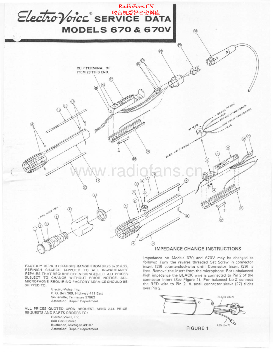 ElectroVoice-Model670-mic-sm维修电路原理图.pdf_第1页