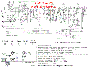 Electrohome-PA310-int-sch维修电路原理图.pdf