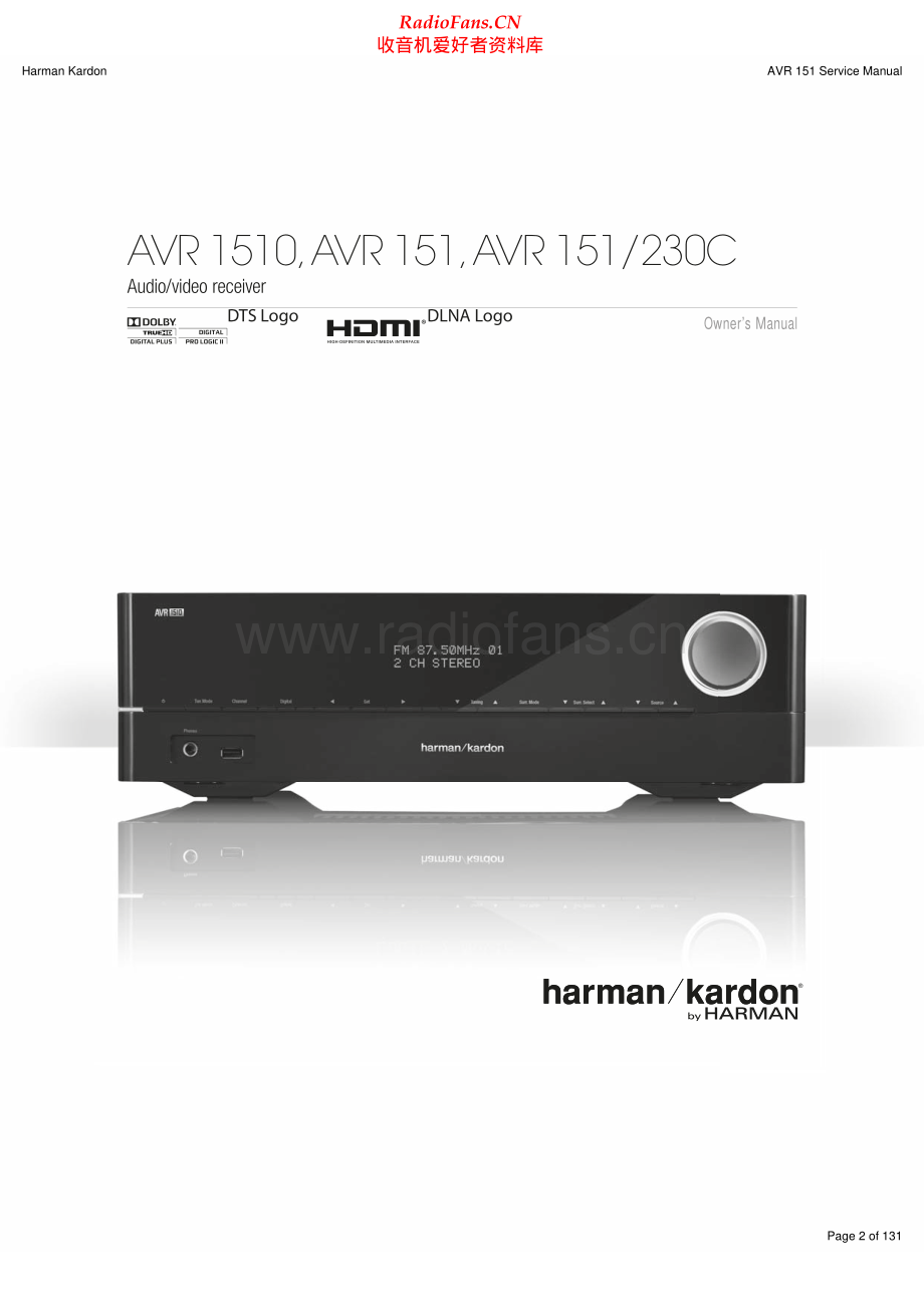 HarmanKardon-AVR151_230-avr-sm维修电路原理图.pdf_第2页