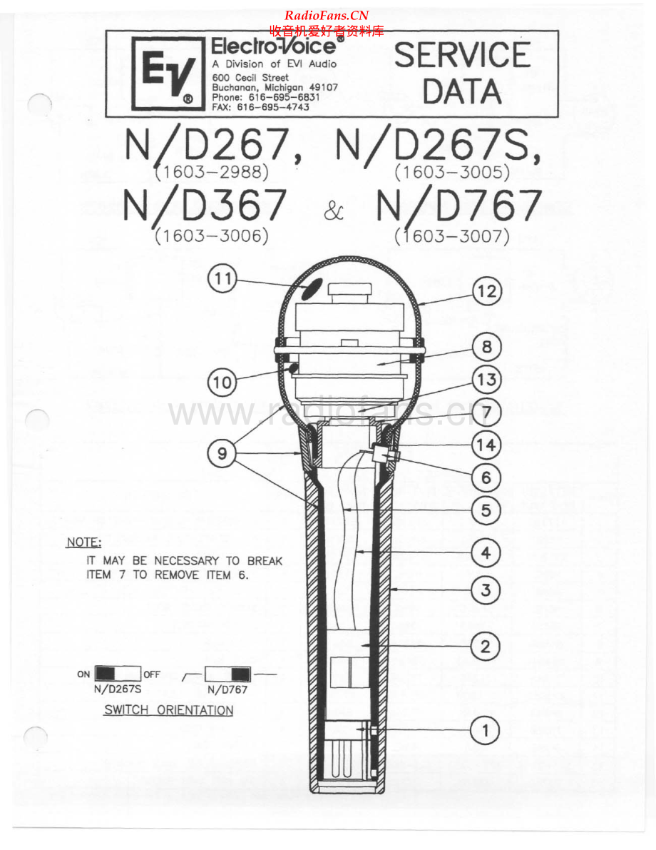 ElectroVoice-ND367-mic-sm维修电路原理图.pdf_第1页