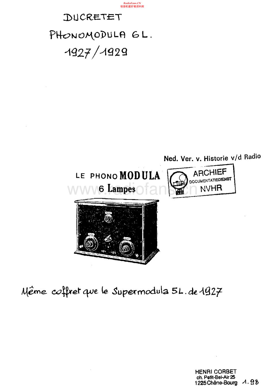 Ducretet-Phonomodula6L-riaa-sch2维修电路原理图.pdf_第1页