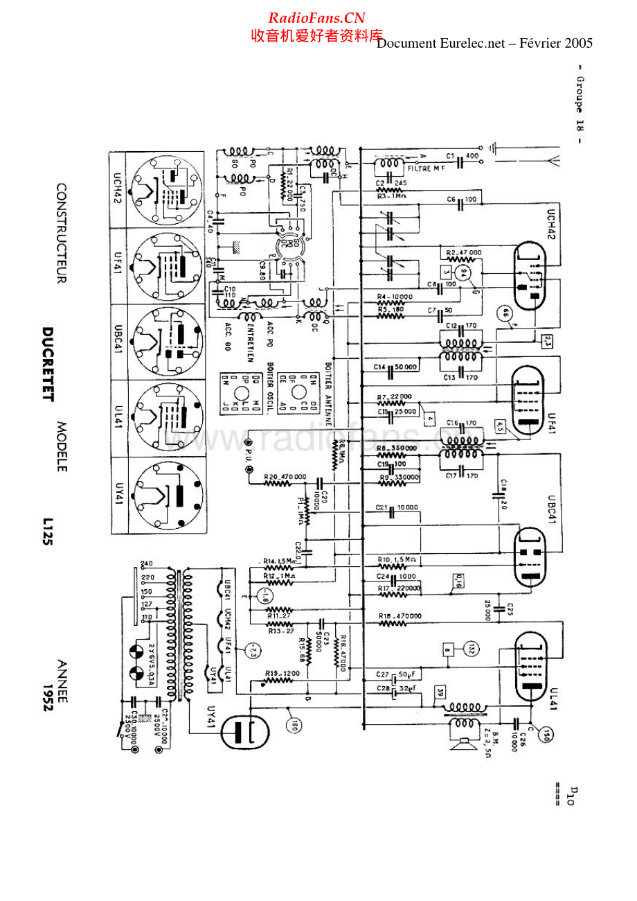 Ducretet-L125-rec-sch维修电路原理图.pdf_第1页