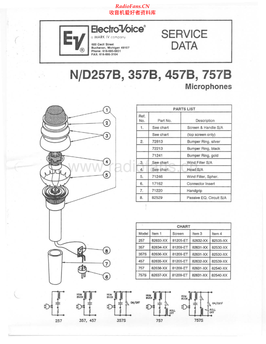 ElectroVoice-ND457B-mic-sm维修电路原理图.pdf_第1页