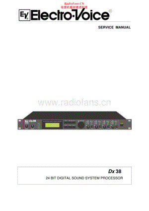 ElectroVoice-DX38-sp-sm维修电路原理图.pdf