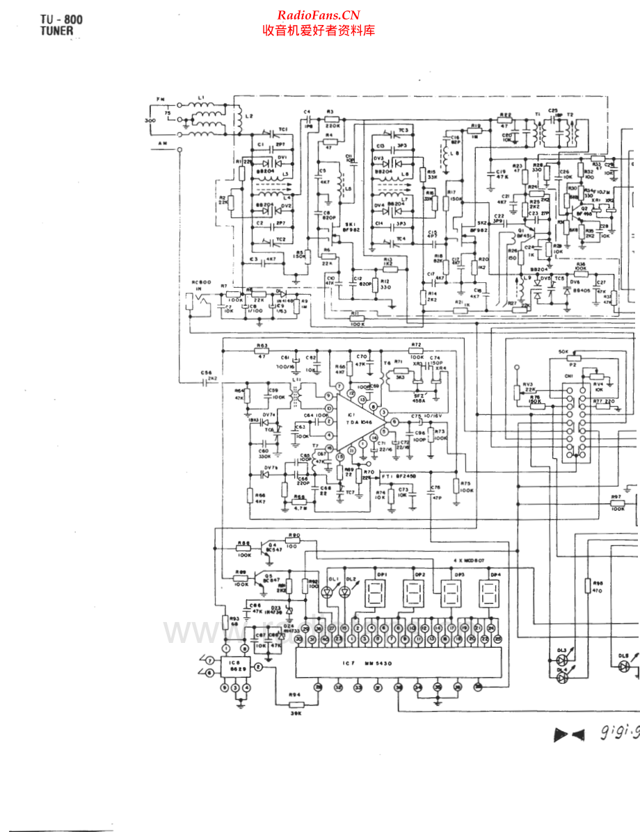 Cygnus-TU800-tun-sch维修电路原理图.pdf_第1页