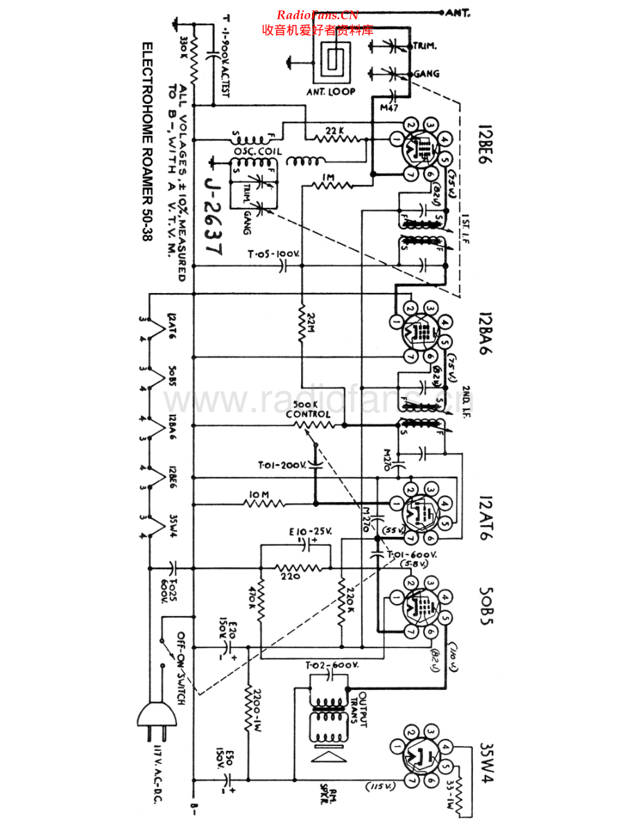 Electrohome-Roamer50_38-rec-sch维修电路原理图.pdf_第1页