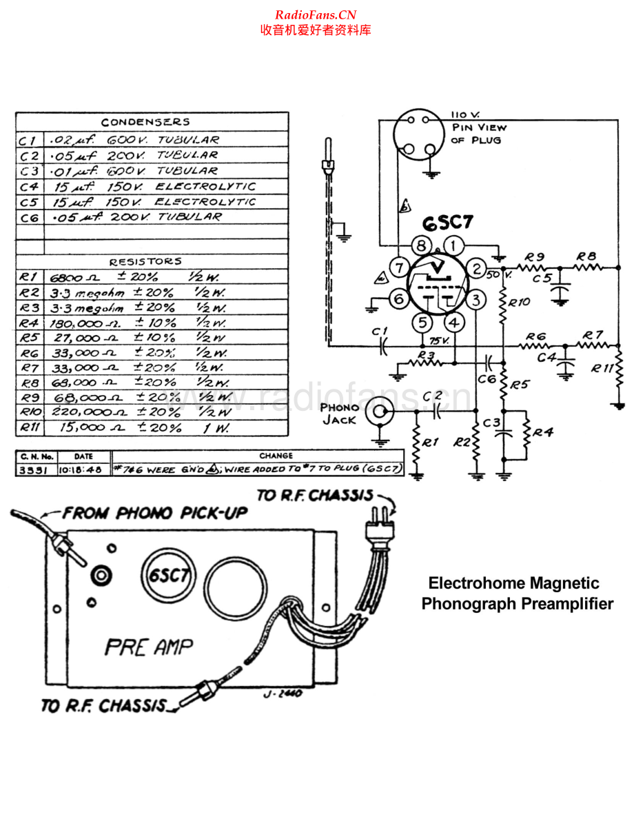 Electrohome-MagneticPhonograph-riaa-sch维修电路原理图.pdf_第1页