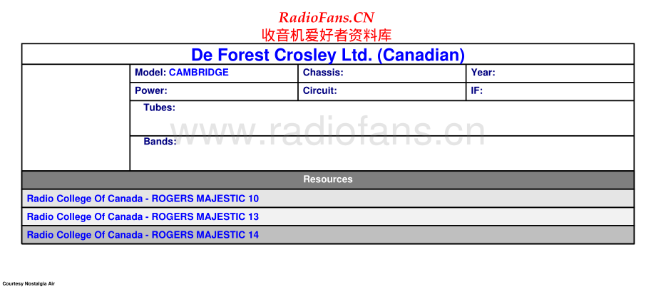 DeForestCrosley-Cambridge-rec-sm维修电路原理图.pdf_第1页