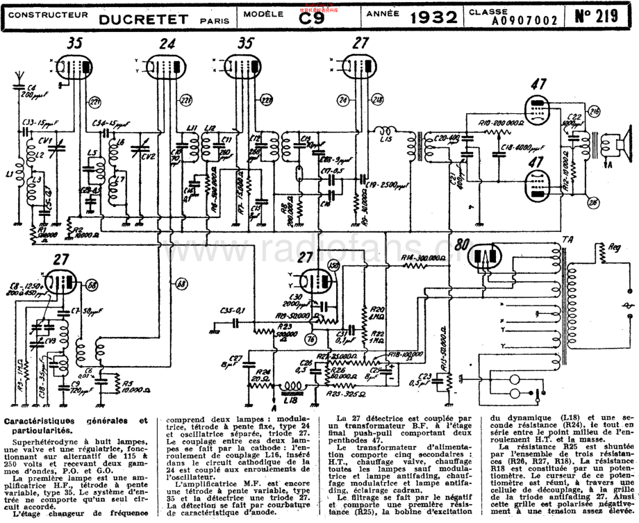 Ducretet-C9-rec-sch维修电路原理图.pdf_第1页