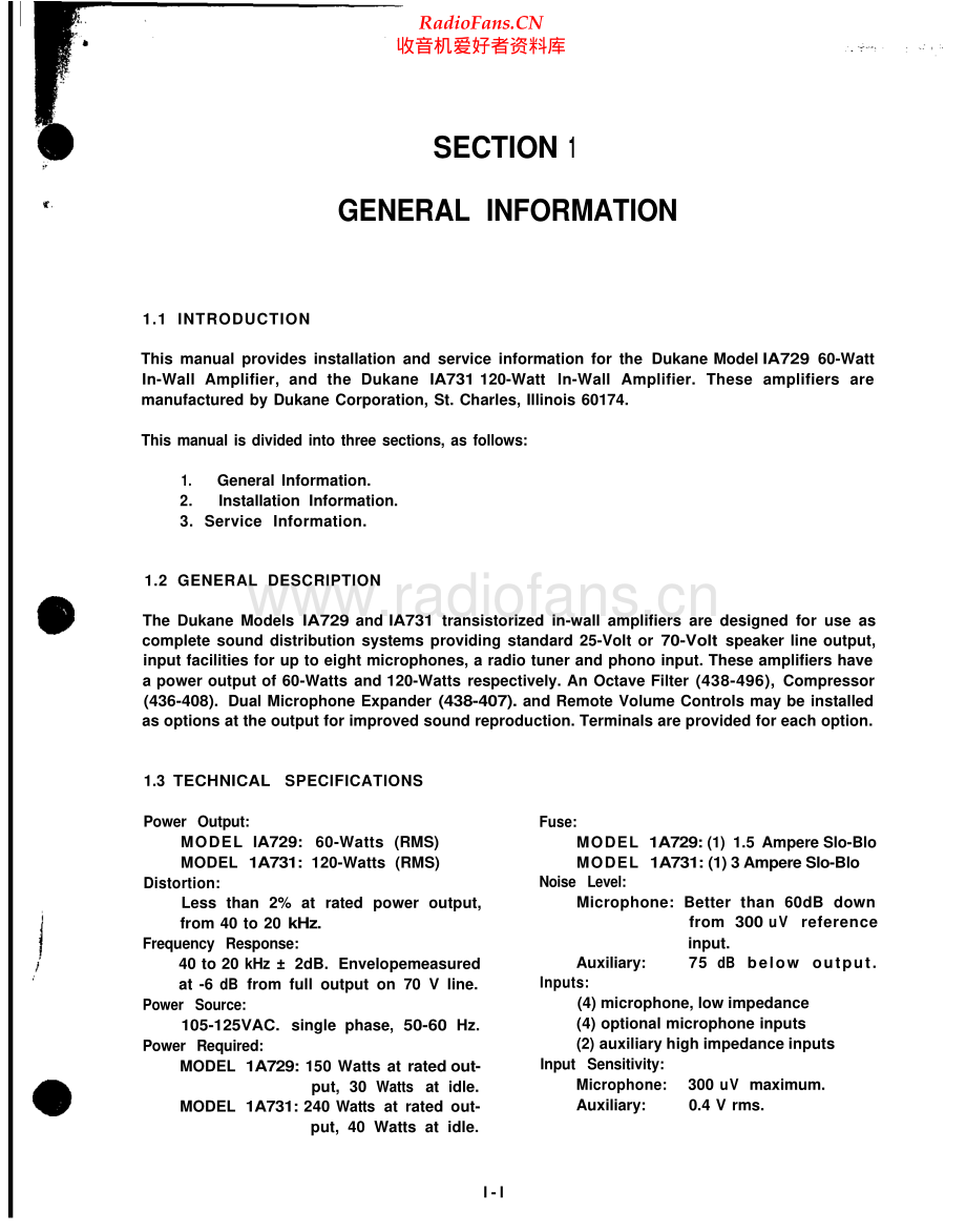 Dukane-1A729-mix-sch维修电路原理图.pdf_第1页