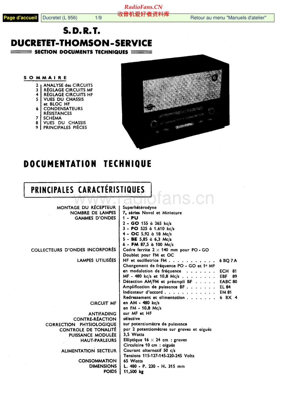 Ducretet-L956-rec-sm维修电路原理图.pdf_第1页