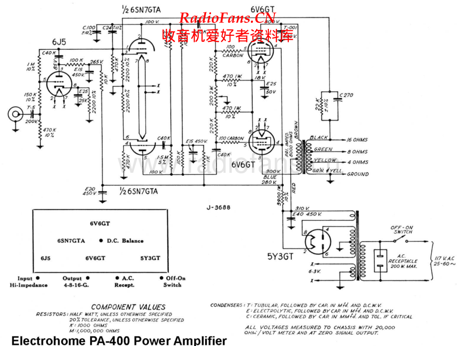 Electrohome-PA400-pwr-sch维修电路原理图.pdf_第1页