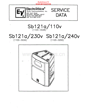 ElectroVoice-SB121A-pwr-sm维修电路原理图.pdf