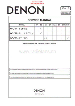 Denon-AVR1913-avr-sm维修电路原理图.pdf