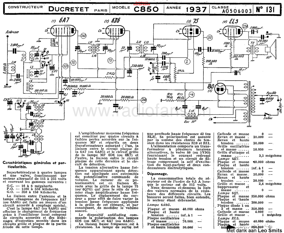 Ducretet-C850-rec-sch维修电路原理图.pdf_第1页