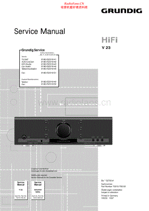 Grundig-V23-avr-sm维修电路原理图.pdf