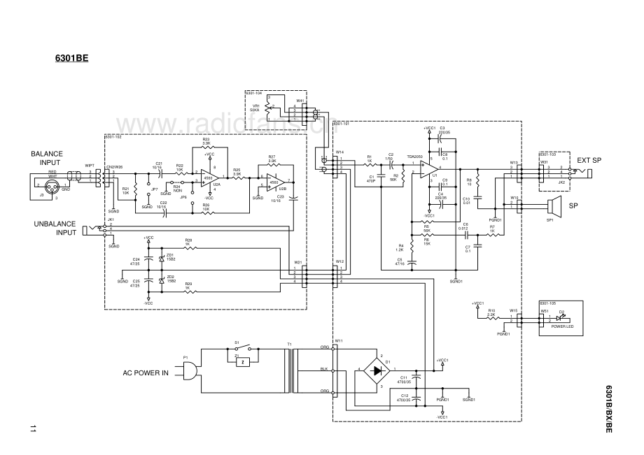 Fostex-6301BX-pwr-sch(1)维修电路原理图.pdf_第3页