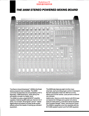 ElectroVoice-200M-mix-sch维修电路原理图.pdf