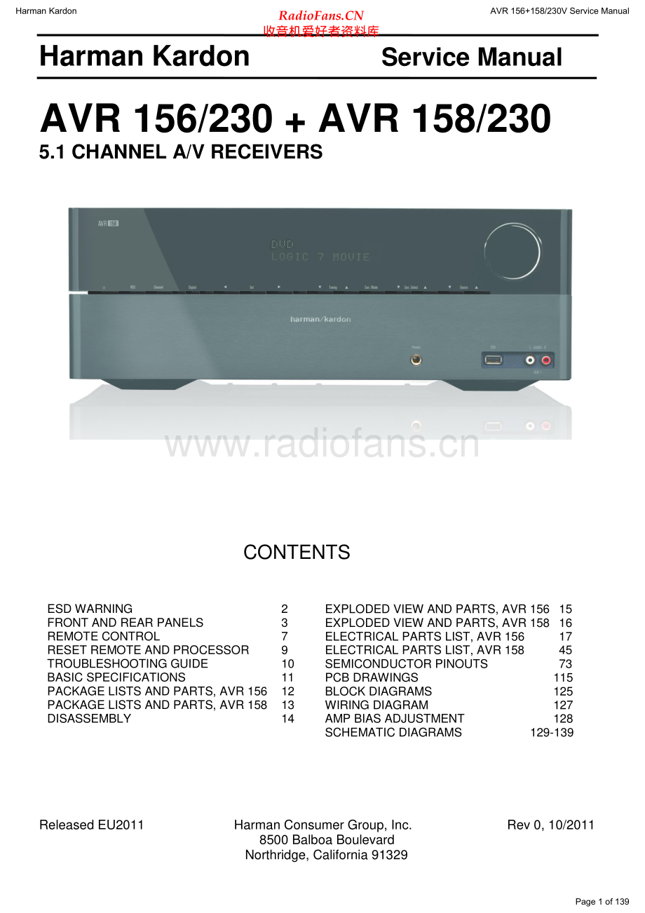 HarmanKardon-AVR156_230-avr-sm维修电路原理图.pdf_第1页