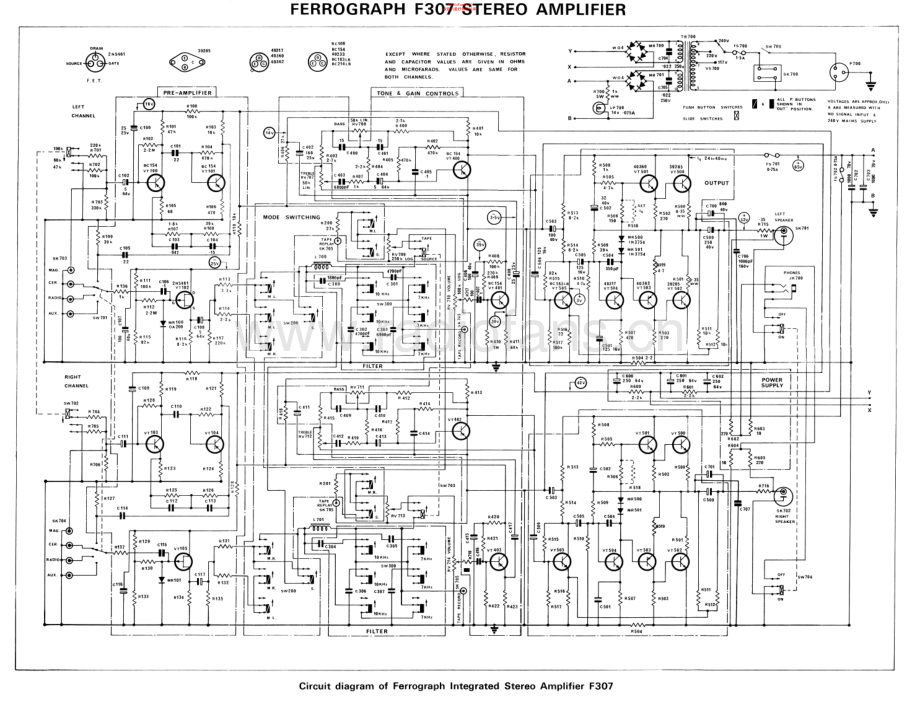 Ferguson-Ferrograph-F307-int-sch维修电路原理图.pdf_第1页