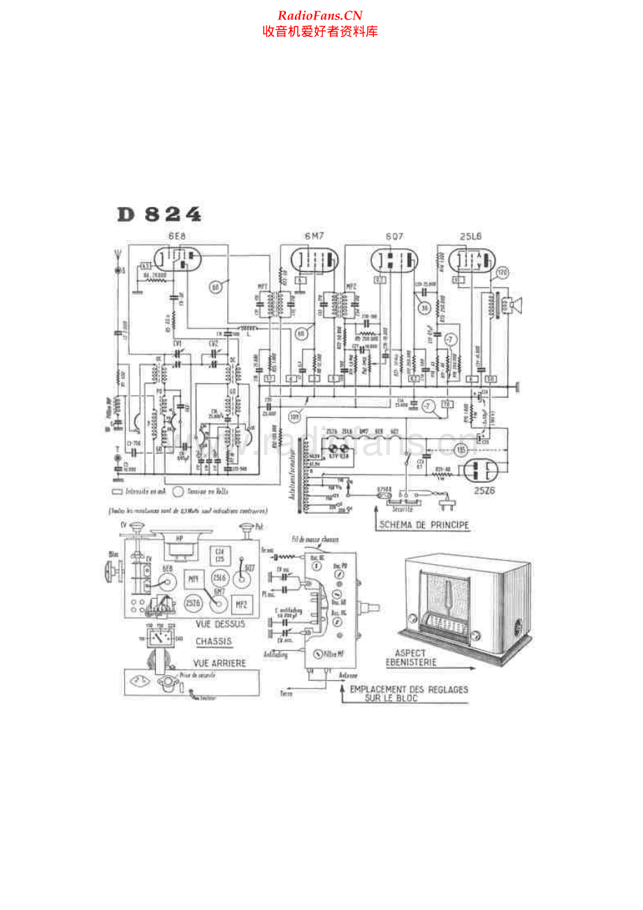 Ducretet-D824-rec-sch维修电路原理图.pdf_第2页