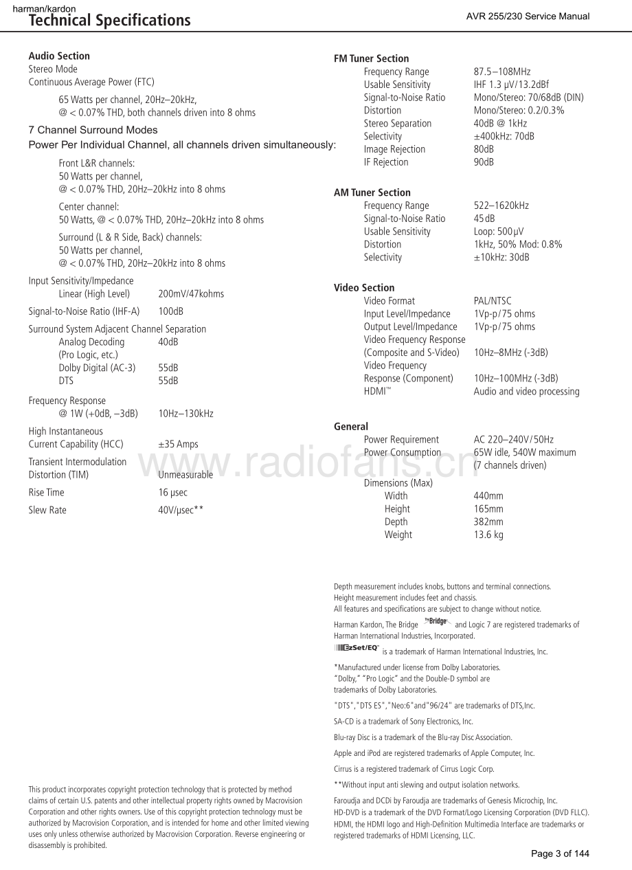 HarmanKardon-AVR255_230-avr-sm维修电路原理图.pdf_第3页